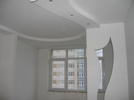 двухуровневые потолки из гипсокартона