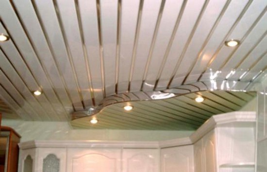 навесные потолки на кухне