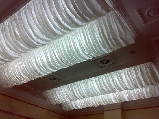 Ткань на потолок в квартире (52 фото)