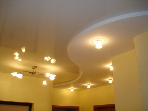 Дизайн потолка коридора из гипсокартона (67 фото)